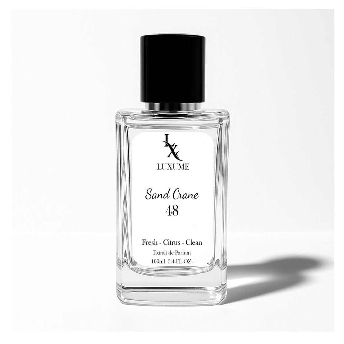 Luxeme Sand Crane 18 perfume bottle on a white background